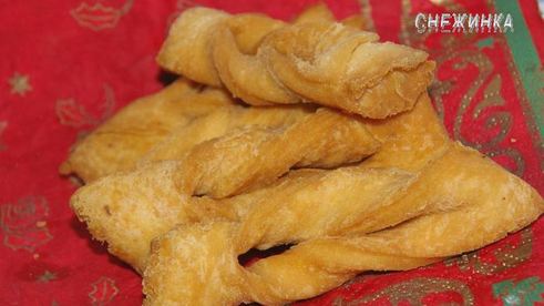 хворост слоистый, постный