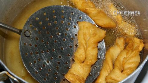 хворост слоистый, постный