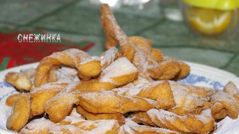 хворост слоистый, постный