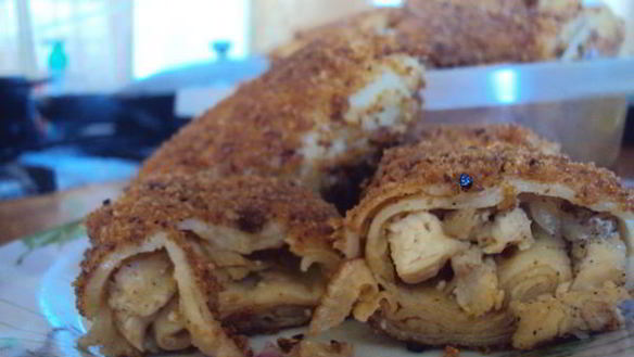 Рецепт Конвертиков с капустой и куриным филе