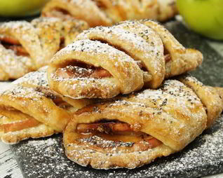 Конвертики с яблоками