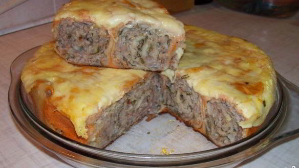 Рецепт Лаваша с фаршем в мультиварке