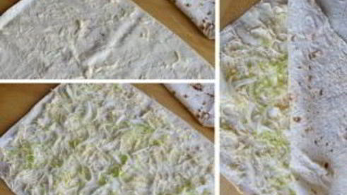 лаваш с консервами и сыром