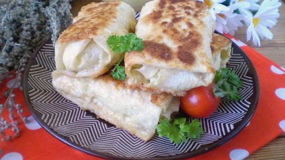 Рецепт Лаваша с рисом и яйцом