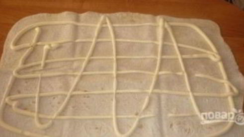 лаваш с шампиньонами и сыром