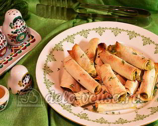 Лаваш с сыром и луком