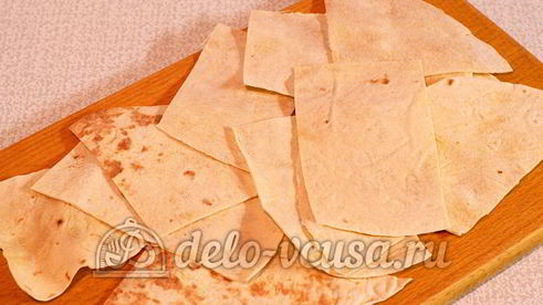 лаваш с сыром и луком