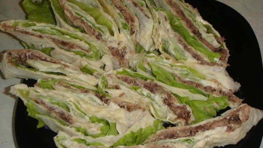 Рецепт лаваша с тунцом