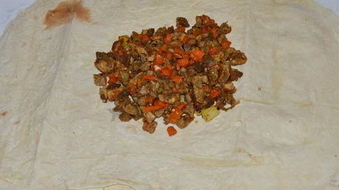 мясо в лаваше