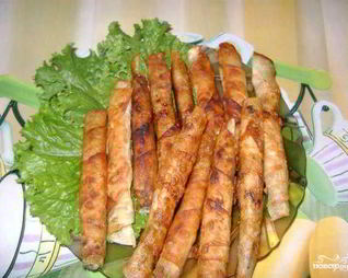 Палочки из лаваша с сыром