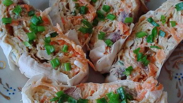 Рецепт Салатной закуски в лаваше