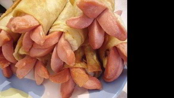 Рецепт Сосисок с сыром в лаваше