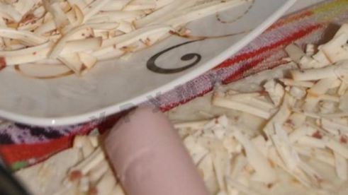 сосиски в лаваше с сыром и картошкой