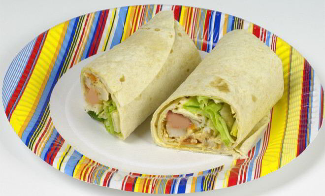 Закуска из лаваша и крабовых палочек