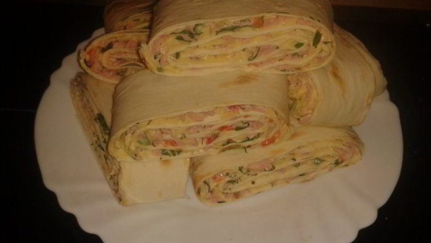 Рецепт закусок из лаваша