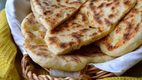 индийские лепешки наан с сыром