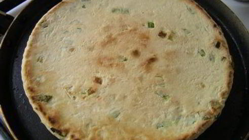 лепешка с зеленым луком