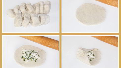 лепешки с брынзой и не только