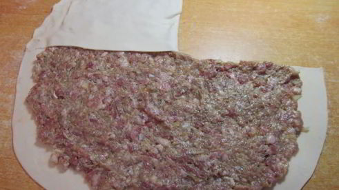 лепешки с фаршем на сковороде