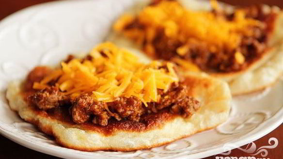 Рецепт Лепешек с говяжьим фаршем и сыром