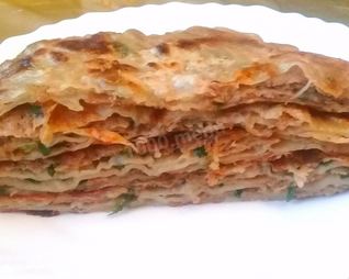 Лепешки с начинкой за 5 минут