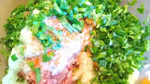 лепешки с начинкой за 5 минут