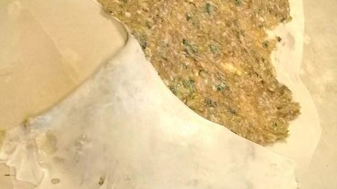 лепешки с начинкой за 5 минут