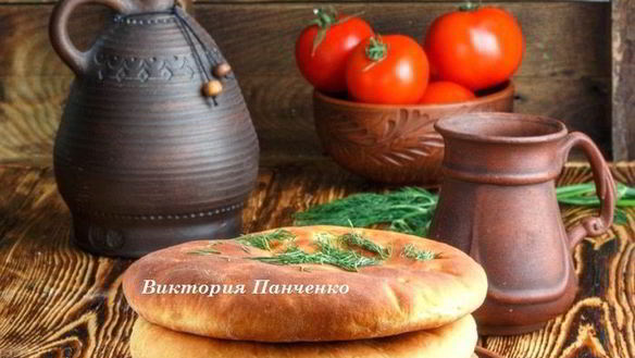 Рецепт Лепешек с сыром, чесноком и зеленью