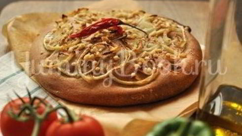 луковая фокачча с сыром