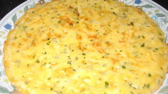 Рецепт Простой сырной лепешки