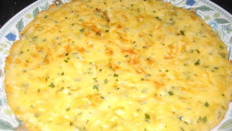 Рецепт простой сырной лепешки