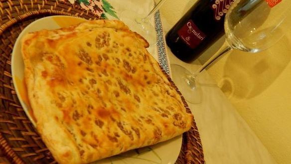 Рецепт Сырно-ореховой лепешка