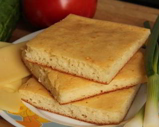 Творожная лепешка из рисовой муки без глютена