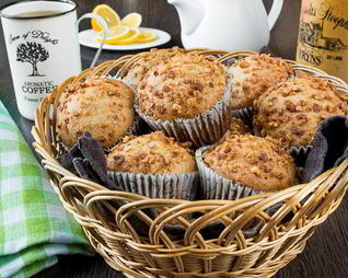 Бананово-арахисовые маффины