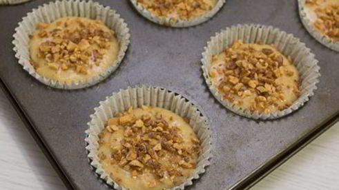 бананово-арахисовые маффины