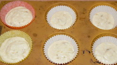 банановые маффины с кокосовым облачком