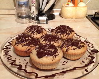 Банановые маффины за 30 минут