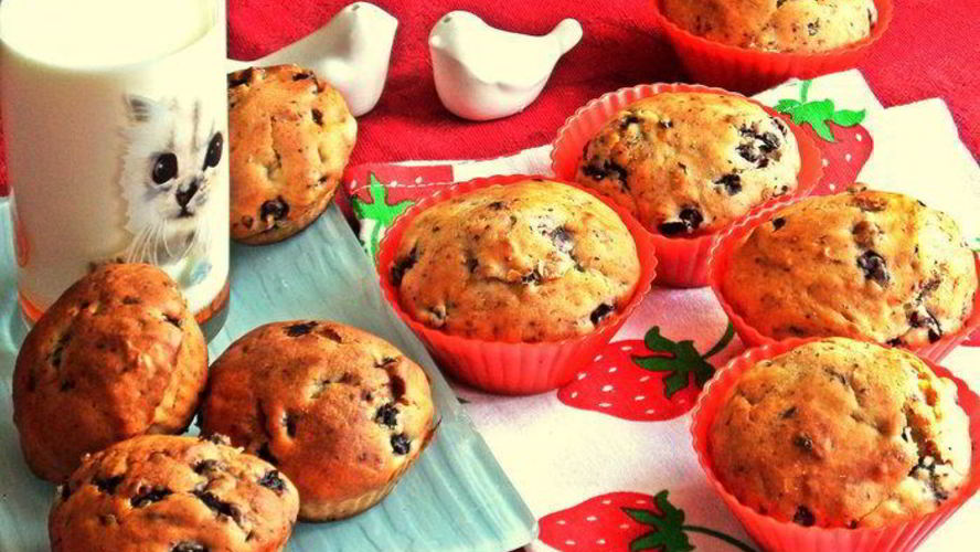 Рецепт черничных маффинов