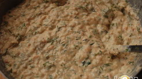 картофельные маффины с лососем и зеленью