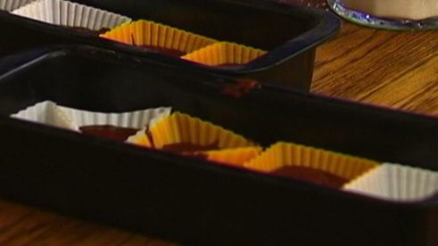 кофейные маффины с черным и белым шоколадом