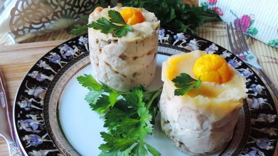 Рецепт куриных маффинов с грибной начинкой