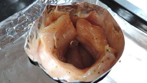 куриные маффины с грибной начинкой