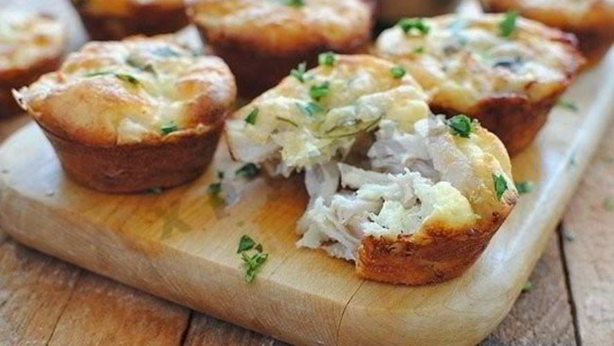 Рецепт куриных маффинов с сыром