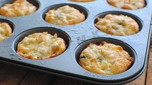 куриные маффины с сыром