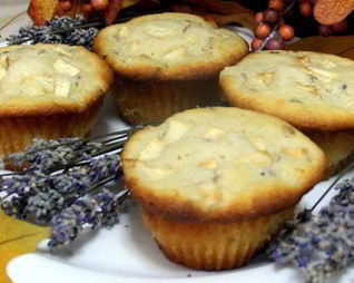 Лавандово-яблочные маффины