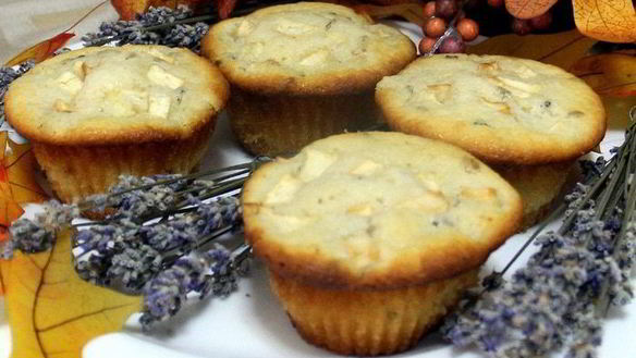 Рецепт Лавандово-яблочных маффины