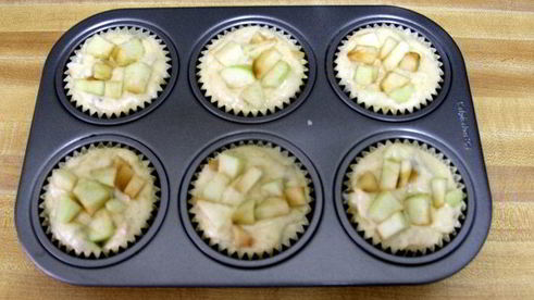 лавандово-яблочные маффины