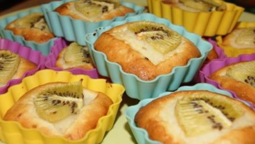Рецепт лимонных маффинов с киви