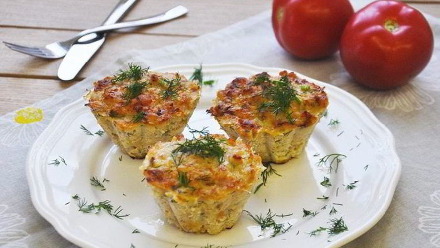 Рецепт маффинов из индейки с укропом