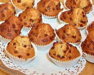 Маффины классические с кусочками шоколада